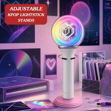 1/2/3pcs K-Pop Light Stick Holder Base - Universal Adjustable Display Stand Support Rack Storage Holder, Suitable For K-Pop Fans, Collectible Display And Storage, Applicable For Home Parties And Events - Pink - View 3