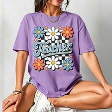 Women T-Shirts - 紫羅蘭色 - 查看 1