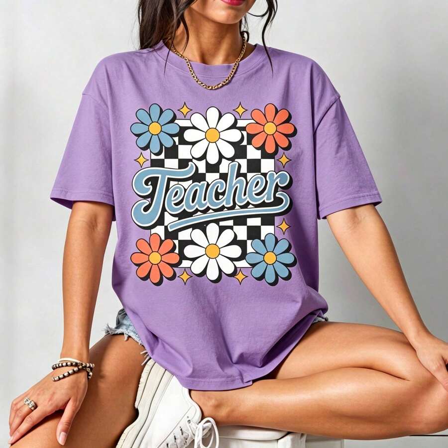 Women T-Shirts - 紫羅蘭色 - 查看 1