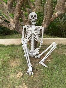 OBOVAY Skeleton Posable Figure Prop, Bone Decoration Prop, Scary Skeleton Bones, Halloween Haunted House Room Venue Holiday Atmosphere Decoration, Plastic Skeleton Prop With Movable Joints, Christmas Home Decor, Halloween Home Decor, Fall Home Decor, Christmas Decor, Christmas Gift - View 6