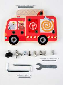 Juego de herramientas de destornillador, herramientas de reparación de hardware, juguete educativo de desmontaje y montaje para niños, desarrollo de habilidades motoras finas - Rojo - Ver 13