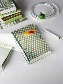 A6 Grid PVC Transparent Loose-Leaf Notebook, Waterproof Soft PP Cover With Removable Inner Pages, 60 Pages Lined/Blank/Grid Options, No Sharp Edges, Large Capacity Portable Planner Diary, Classroom Notes Scrapbook For Middle And High School Students, Cute Cartoon Student Back To School Stationery Holiday Gift - A - View 12