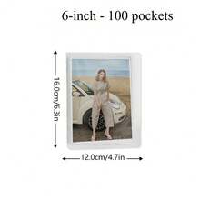 High-Transparency Premium PP Plastic Photo Album, Multiple Sizes Available: 4-Inch Compact & 6-Inch Large Capacity, Portable Transparent Photo Storage Book, Suitable For Travel And Daily Use; Can Store Multiple Photos, Waterproof And Dust-Proof, Lightweight Material, Easy To Carry Anytime And Anywhere; Perfect For Storing Precious Family Moments, Vacation Trips, Wedding Celebrations, Baby Growth And Other Beautiful Memories, Excellent Gift Choice - 6-inch 1-slot - 100 Pockets - View 9