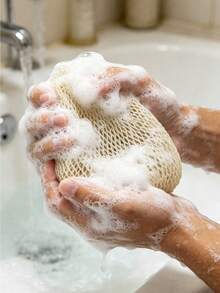 Green Long Mesh Bath Sponge Body Scrubber, Back Scrubbing Mesh Exfoliating Bath Cloth, For Skin Exfoliation And Dead Skin Removal, Shower And Spa Use, Soft And Durable - A - View 6
