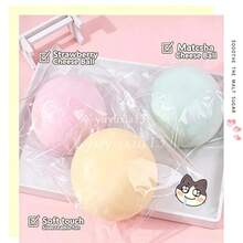 1pc Large Fluid Cheese Squishy Ball, Color-Changing Soft Squeeze Toy, Mud-Like Texture, Sticky Packaging, Anxiety Relief Stress Relief Finger Toy, Novel Stress Relief Gift For Kids And Adults, One Size, Random Color - Yellow - View 3
