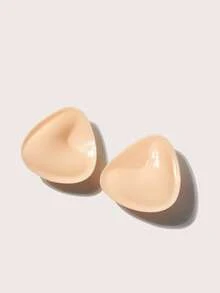 vfvQueen Silicone Bra Inserts - Invisible, Reusable & Thickened Breast Pads For Bikini Halter, Soft And Comfortable Lingerie Accessories For Women - Khaki - View 8