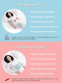 ALMOHADILLA COMRESA O COJIN  TERAPEUTICO  DE SEMILLAS, PLANTAS Y ACEITES ESENCIALES. - Azul menta - Ver 6