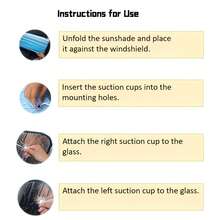 Universal Car Front Windshield Sun Shade - Heat Insulation UV Protection Suction Cup Sunshade, Summer Window Light Block Cover - A - View 8