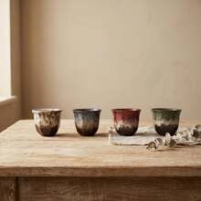 1pc Japanese Style Tea Cup, Matcha Tea Cup, Small Coffee Cup, Liquor Cup, Kung Fu Tea Set, Kiln-Fired Style Cup, Suitable For Summer And Winter Drinks, Applicable For Kitchen And Home Decor, Room Decoration - 1PC - View 6