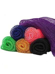 Green Long Mesh Bath Sponge Body Scrubber, Back Scrubbing Mesh Exfoliating Bath Cloth, For Skin Exfoliation And Dead Skin Removal, Shower And Spa Use, Soft And Durable - A - View 11