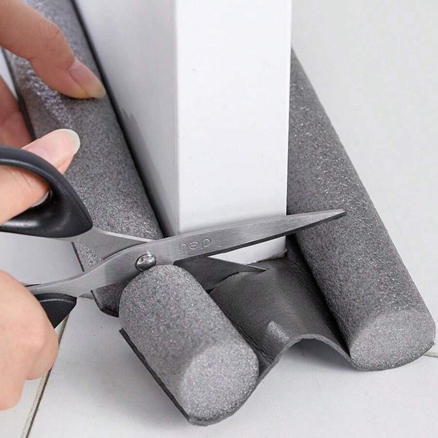 1pc Easy-To-Install Door Bottom Draft Stopper - 2-Inch Thick Foam Strip, 50% Noise Reduction, Suitable For 30-36 Inch Doors, Matte Finish, For Home And Office - Sealing Strip - View 1