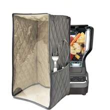 Blender Dust Cover, Thickened Protective Sleeve For Home Kitchen Appliance With Side Storage Pocket - Grey - View 9