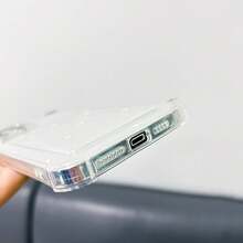[24h Shipping from DE/FR/ES]handy hüllencoque fundas Funda para teléfono: Nueva funda transparente de pantalla completa con patrón de corazoncitos blancos y ranura para tarjeta, compatible con  16/15/14/13/12/11/XS/XR/X/7/8/12/13 Mini/Plus/Pro/Max/SE. Regalo para cumpleaños/Día de San Valentín/novio/noviaShockproof, scratch-proof, no yellowing    perfect gift - A - Übersicht 4