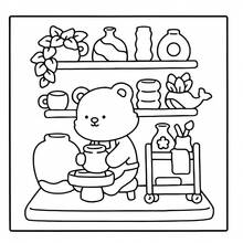 (24頁)「小商店」著色本，大膽簡約圖案，精緻設計，適合放鬆。可用作聖誕節、萬聖節、生日、兒童節禮物，學生用品、返校用品或學校用品。 - 單件 - 查看 2