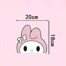 SANRIO 1Pc Cute Kuromi My Melody Hello Kitty Cinnamoroll Stickers, Waterproof Removable Vinyl Decals, Cartoon Self-Adhesive Stickers For Car Window, Air Conditioner, Cabinet Decor - Decorative Sticker - View 11