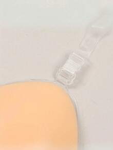 1件裝女款掛脖隱形黏貼式胸罩，無肩帶透明掛脖款，適合露背洋裝、婚紗與派對露背穿搭 - 多色 - 查看 2
