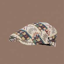 Vintage Retro Beret Hat Women British Style Versatile Forward Cap Reverse Wear Newsboy Cap Print Baseball Cap Men - Forward Cap - View 7