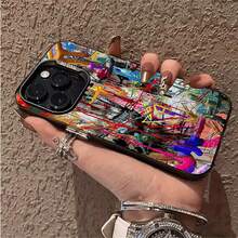 Creative Graffiti Pattern Phone Case Suitable For IPhone 17 16 15 14 13 12 11 Pro/Max/Plus Anti Drop And Shockproof Back Cover - 015CH-JMH - 查看 5