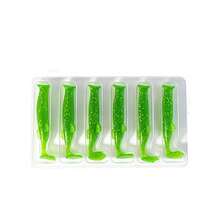 Floating T Tail Soft Fishing Lures Silicone Swimbaits With Glitter Sequins Artificial Bait Slow Sinking Worm Lure For Freshwater Saltwater Bass Perch Trout Fishing Tackle Box Packaging - Multicolor - View 12