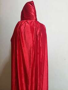 1pc Velvet Cape Cloak, Suitable For Costume Party, Death Angel Witch Ghost Demon Cosplay Prop - Multicolor - View 12