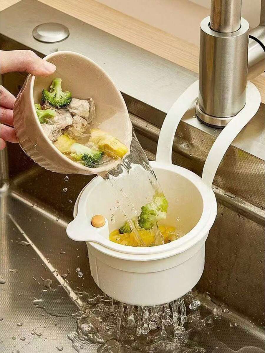 Multifunctional Silicone Sink Strainer Basket, Hanging Food Waste Filter, Suitable For Vegetables, Fruits, Tea, Coffee Residue, Easy To Clean Kitchen Accessory. Kitchen Tools, Tray, Plate, Kitchen Mat, Placemat, Lunch Box, Placemat, Kitchen Essentials, Kitchen Decor