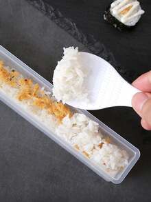 透明壽司捲模具 Hoso Maki 壽司製作套組，附蓋，居家輕鬆 DIY 海苔飯捲，不黏 compact 切片，可洗碗機清洗重複使用，廚房小工具，適合初學者的禮物 - 查看 3