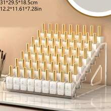 1pc Multifunctional Acrylic Storage Rack, Suitable For Nail Polish, Cosmetics, Fashion Glasses And Essential Oils - Easy Installation, Polished Surface Durable Display Stand, Perfume Organizer - Clear - View 14