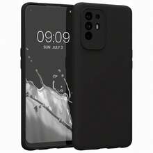 Phone Case For A94 5G, With Camera Protection, Slim Shockproof Flexible Black Matte Soft Silicone Protective Cover - Black - View 1