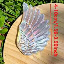 1pc Natural Moonstone Wing, Ideal For Home Decor And Unique Gift, Perfect For Collectors, Desk Ornament, Sparkling Surprise, And Great Gift For Valentine's Day And Holidays - Multicolor - View 7