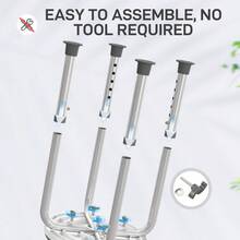 360Â° Swivel Shower Chair, Height Adjustable Aluminium Shower Stool With Non-Slip Feet For Disabled, Elderly, Grey - T0001-01-3846 - View 5