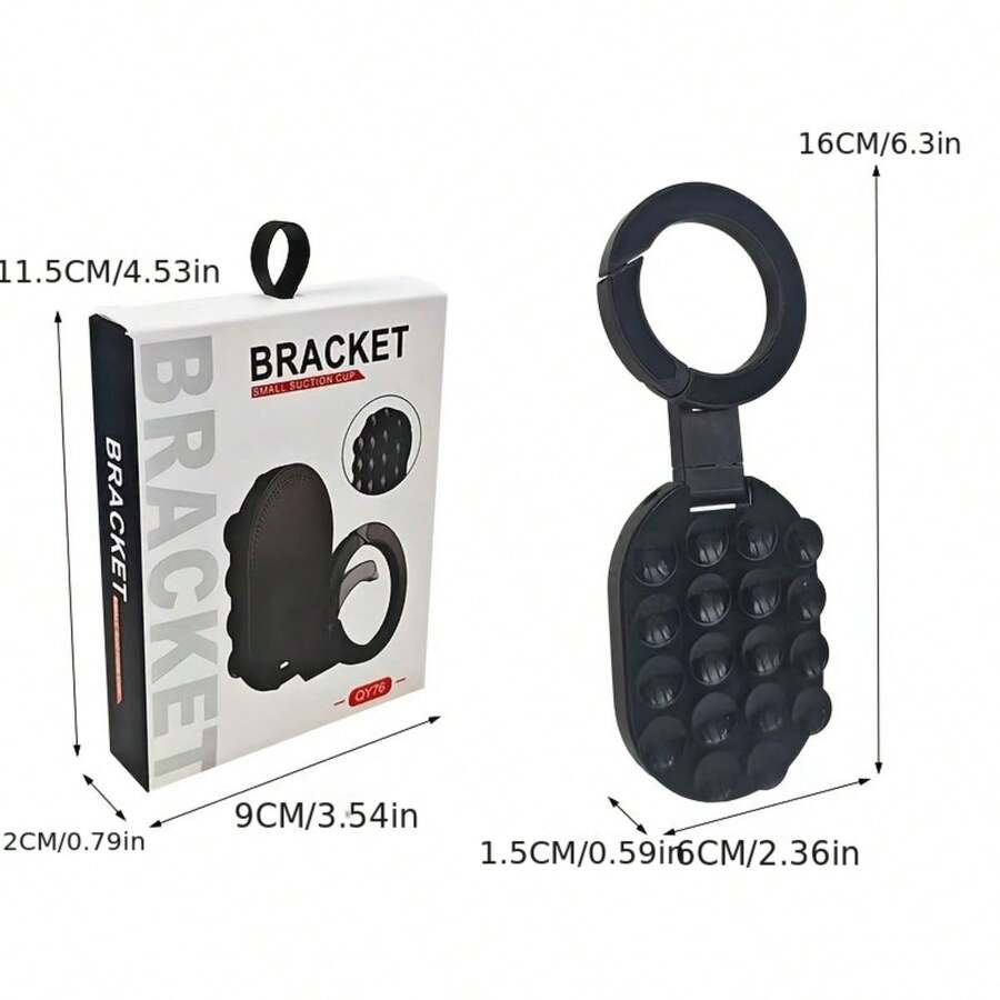 Mini Suction Cup Magnetic Phone Holder, Multi-Function Outdoor Travel Photography Double-Sided Magnetic Foldable Phone Stand