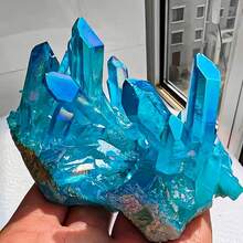 自由形水晶簇 多色鍍層水晶，適用於手工藝、桌面與床頭櫃裝飾，情侶與兒童的理想選擇，可作為聖誕節、萬聖節、復活節禮物 - 10-50克 - 查看 15