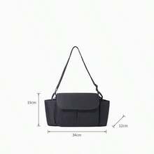 Multifunctional Mother & Baby Diaper Bag, Fashionable Stroller Bag, Solid Color Mom Storage Bag, Baby Bottle Bag - 2512-1 - View 11