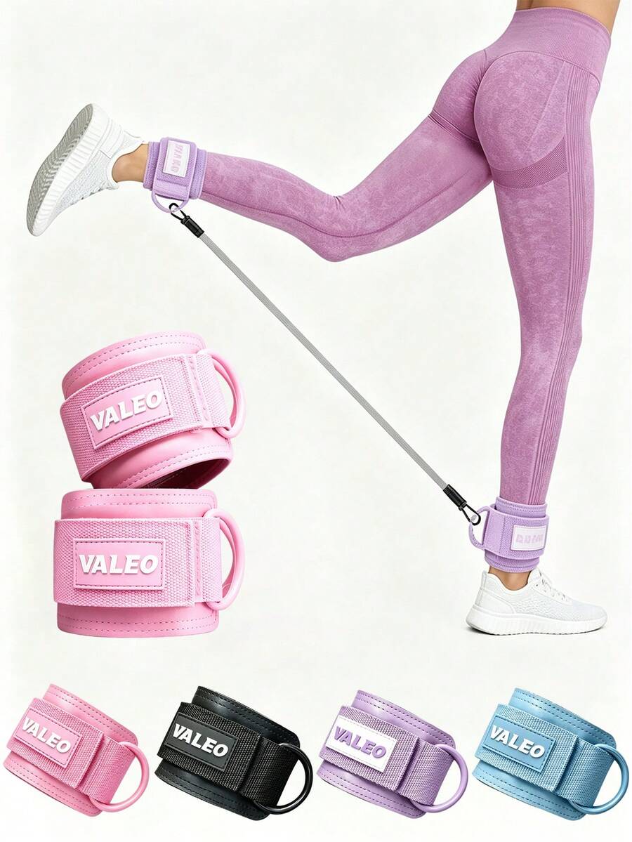 1PC, Outdoor Sports Fitness Training Ankle Strap For Leg & Glute Workouts - Equipped With Resistance Band And Buckle, Suitable For Cable Machine Gym Training - Multicolor - View 1