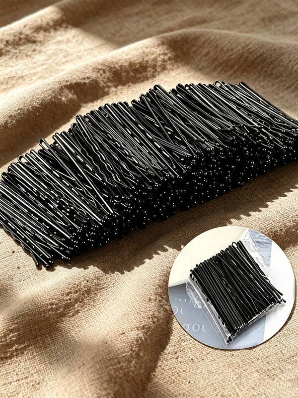 20pcs/50pcs/100pcs/200pcs Women's Wavy Invisible One-Line Hair Clips Side Clips Back Hair Clips For Loose Hair And Bangs, Suitable For Commuting, Work, Travel, Home, Gift, Hair Styling, High Ponytail, Bun, Face Washing, Makeup, Photography, Bridal Makeup, Hair Styling, Face Mask, Matching With Various Outfits