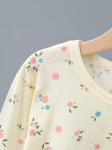3套女童長袖長褲睡衣套裝 休閒居家服套裝 - 彩色 - 查看 4