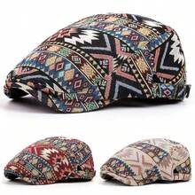 Vintage Retro Beret Hat Women British Style Versatile Forward Cap Reverse Wear Newsboy Cap Print Baseball Cap Men - Forward Cap - View 3