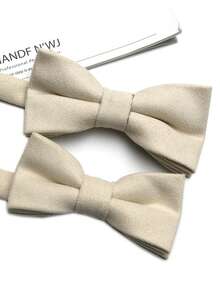 2pcs Parent-Child Bow Ties For Men And Women, Suitable For Business Casual, Street, Daily, Party, Gift, Thickened Velvet Bow Ties - Multicolor - View 17