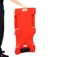 Mechanic Vehicle Creeper, Under-Car Rolling Crawler Board, With Headrest, Wheels, Red - A - View 4