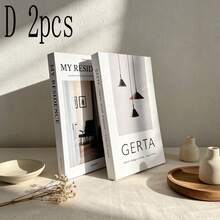 2/3pcs Minimalist Artistic Faux Books, Fashion Photography Props, Fake Books For Food Photography, Magazine Background Decor Display - Decor Book - View 16