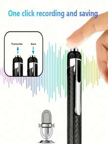 Smart Pen-Shaped Voice Recorder, Professional Noise Reduction, Portable USB Rechargeable MP3 Player, Mini Voice Recorder, Professional Recording Equipment, Built-In Voice Control, Supports Segmented Recording, One-Key Recording Operation. Compact And Exquisite Design, Suitable For Students, Teachers And Journalists. 180mAh - View 5