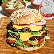 1pc Heavy Duty Stainless Steel Burger Patty Mold - 5.5 Inch Round Patty Maker, Suitable For Grilling And Pan Frying - Creates Perfect Round And Even Patties, Durable And Easy To Clean Design, Sturdy Construction - Multicolor - View 9