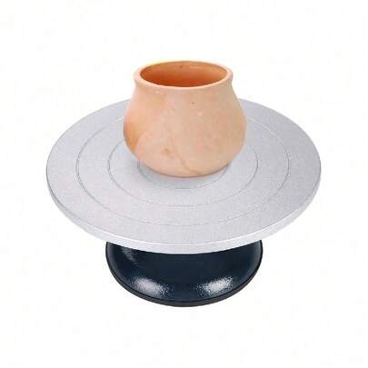 12" Sculpting Wheel, Heavy Duty Metal Pottery Decorating Banding Wheel, Ceramics Pottery Sculpting Wheel (12" Diameter)