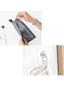 Upright Toiletry Bag – Portable, Lightweight Travel Toiletry Bag; Large-Capacity, Waterproof EVA Mesh Cosmetic Bag (Suitable For Travel, Toothbrush, And Toothpaste) - Multicolor - View 12
