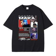 Unisex Short Sleeve T-Shirt, Casual, Hip Hop Style, Vintage, Streetwear - White - View 2