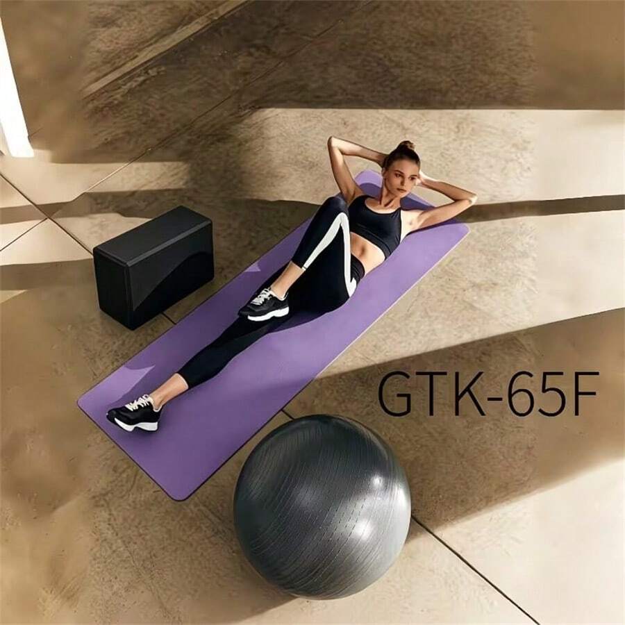 EVA Material Yoga Mat, Lightweight Yoga Mat, Durable, Lightweight, Non-Slip, Moisture-Resistant, Thickened And Widened Fitness Mat, Floor Mat, Resting Mat, Multi-Functional Mat Perfect For Home Gym And Outdoor Fitness - Multicolor - View 1