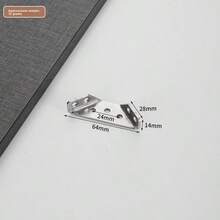Stainless Steel Multi-Function Corner Bracket, Triangle Support, Bed Corner Support, Furniture Table & Chair Connector, Shelf Support, Trapezoidal Hanging Bracket - 0.8mm Thick Small Stainless Steel - View 8