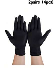 100pcs Disposable Black Gloves, Kitchen Gloves, Kitchen Utensils, Clove, Suitable For Kitchen, Tattoo Shop, Hair Salon, Pet Grooming Shop, Nail Salon And Home Cleaning, Comfortable To Wear (Packaging Box Not Included) 4/50/100pcs - Black - View 13