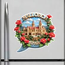 Mallorca Spanien Ein Schloss aus Rosen in einem Sprechblasenrahmen, in dem jeder Stein eine Geschichte zum Meer erzählt, Andenken für alle Metalloberflächen im ganzen Haus - A - Übersicht 2