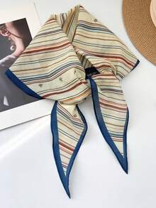1pc New Striped Design Headscarf Headband Fashion Neck Scarf Shawl Triangle Scarf - Multicolor - View 10